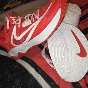 Nike Red and White Athletic Shoes